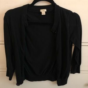 Black JCrew Clare Cardigan